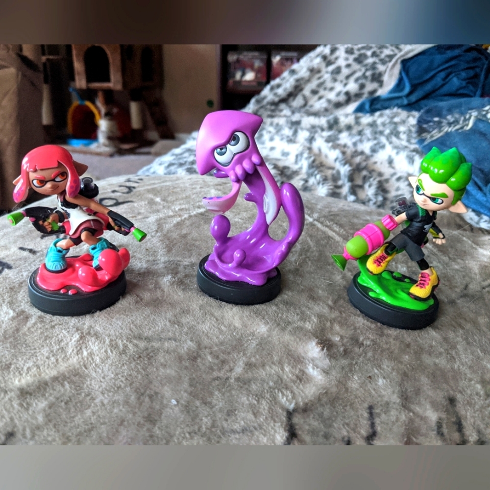 Octoling and Inklings amiibo figures 3-Pack